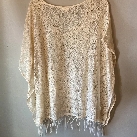 Lagaci Boho Cream Cover Up L/XL - Picture 5 of 5